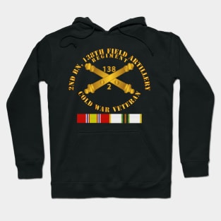 2nd Bn - 138th Artillery Regiment w Branch - Vet w COLD SVC Hoodie